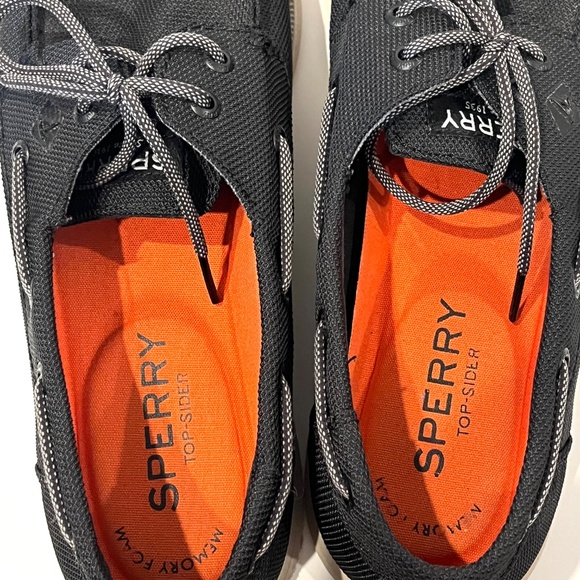 Sperry Men's Black Canvas Topsider - Size 10 - Picture 5 of 6